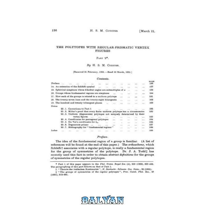 دانلود کتاب THE POLYTOPES WITH REGULAR-PRISMATIC VERTEX FIGURES